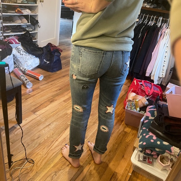 Scotch & Soda Boyfriend Patch Jeans- Size 26 - Picture 9 of 10